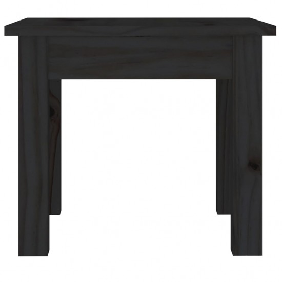 Kavos staliukas, juodas, 35x35x30cm, pušies medienos masyvas