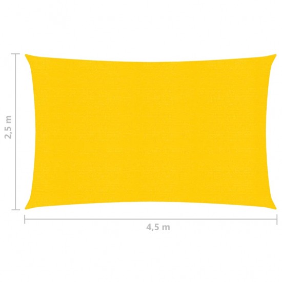 Uždanga nuo saulės, geltonos spalvos, 2,5x4,5m, HDPE, 160g/m²