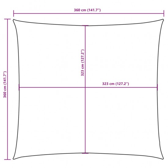 Tentas nuo saulės, oksfordo aud., kvadratas, 3,6x3,6m, smėlio