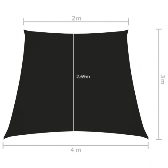 Uždanga nuo saulės, juodos spalvos, 2/4x3m, oksfordo audinys