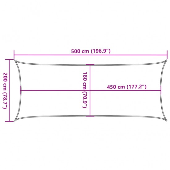 Uždanga nuo saulės, šviesiai žalia, 2x5m, HDPE, 160g/m²