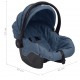 Automobilinė kėdutė kūdikiams, tamsiai mėlyna, 42x65x57cm