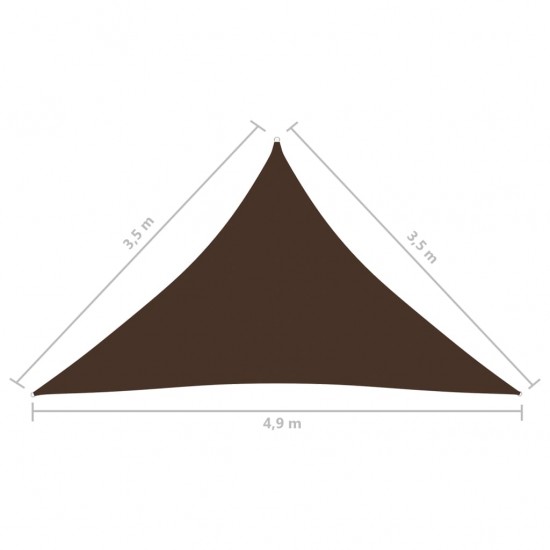 Uždanga nuo saulės, ruda, 3,5x3,5x4,9m, oksfordo audinys