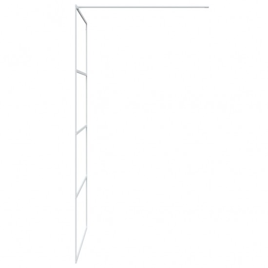 Dušo sienelė, balta, 115x195cm, skaidrus ESG stiklas