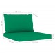 Keturvietė sodo sofa su žalios spalvos pagalvėlėmis