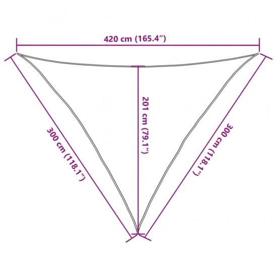 Uždanga nuo saulės, juodos spalvos, 3x3x4,2m, HDPE, 160g/m²