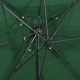 Gembinis skėtis su dvigubu viršumi, žalios spalvos, 250x250cm