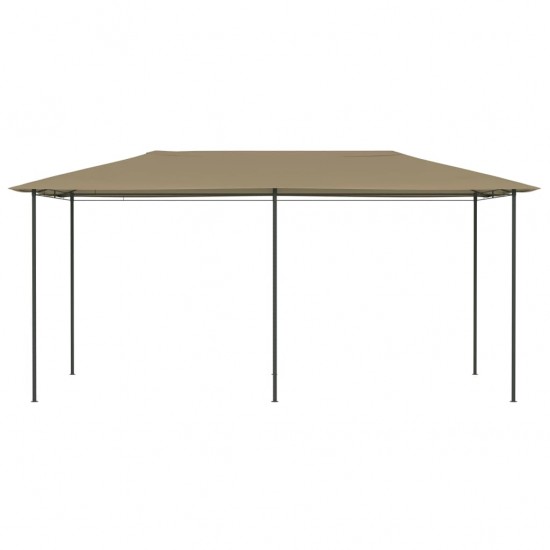 Pavėsinė, taupe spalvos, 3x6x2,6m, 160g/m²