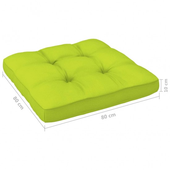 Paletės pagalvėlė, ryškiai žalios spalvos, 80x80x10cm, audinys