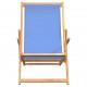 Sulankstoma paplūdimio kėdė, mėlynos spalvos, tikmedžio masyvas