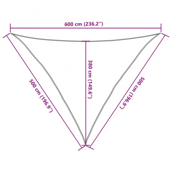 Uždanga nuo saulės, antracito spalvos, 5x5x6m, HDPE, 160g/m²