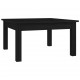 Kavos staliukas, juodas, 55x55x30cm, pušies medienos masyvas