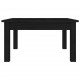Kavos staliukas, juodas, 55x55x30cm, pušies medienos masyvas