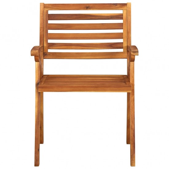 Sodo kėdės, 8vnt., akacijos medienos masyvas (310629+2x310630)