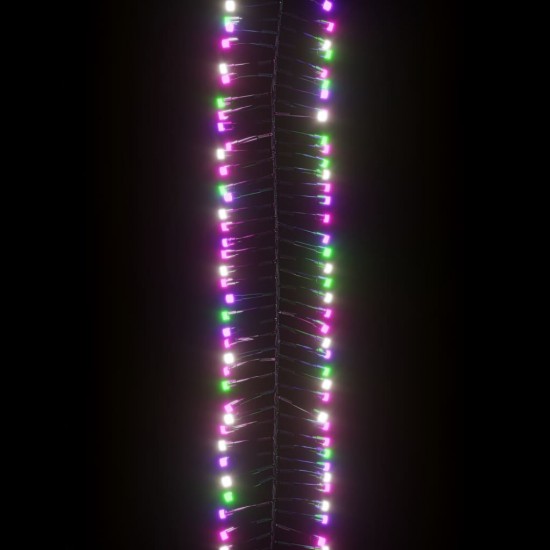 LED lempučių girlianda, 23m, PVC, 3000 pastelinių LED, tanki