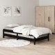 Sudedama lova, juoda, 75x190cm, pušies medienos masyvas