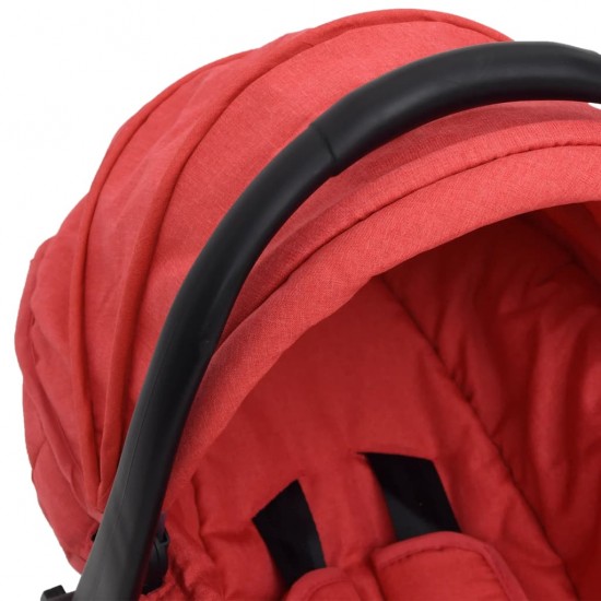 Automobilinė kėdutė kūdikiams, raudonos spalvos, 42x65x57cm