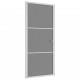 Vidaus durys, baltos, 93x201,5cm, ESG stiklas ir aliuminis