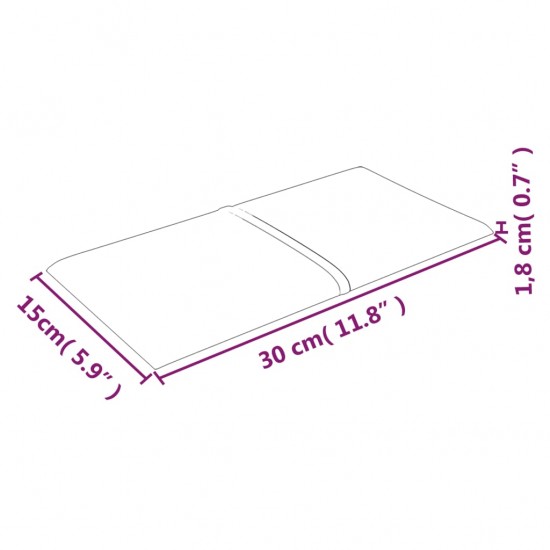 Sienų plokštės, 12vnt., šviesiai geltonos, 30x15 cm 0,54m²