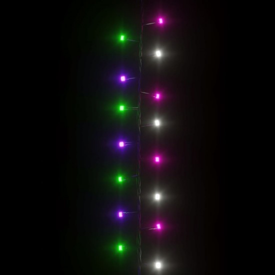 Smulkių LED lempučių girlianda, 45m, PVC, 2000 pastelinių LED