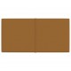 Sienų plokštės, 12vnt., rudos, 60x30cm, aksomas, 2,16m²