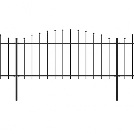 Sodo tvora su iečių viršug., juoda, (0,5-0,75)x3,4m, plienas