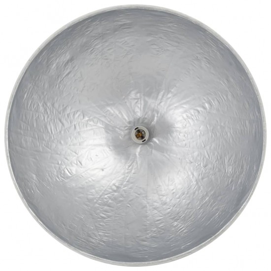 Pakabinamas šviestuvas, balta ir sidabro, 50cm skersmens, E27