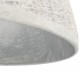 Pakabinamas šviestuvas, balta ir sidabro, 50cm skersmens, E27