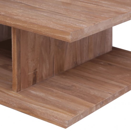 Kavos staliukas, 70x70x30cm, tikmedžio medienos masyvas