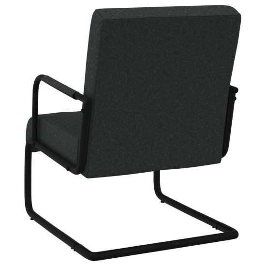 Gembinė kėdė, juodos spalvos, dirbtinė oda