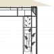 Pavėsinė su tinkleliu nuo uodų, kreminės spalvos, 6x3x2,73m