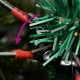 Kalėdų eglutė su LED/kankorėžiais, žalia, 195cm, PVC ir PE