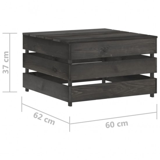Sodo komplektas su pagalvėlėmis, 10 dalių, impregnuota mediena