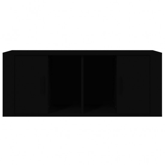 Televizoriaus spintelė, juodos spalvos, 100x35x40cm, mediena