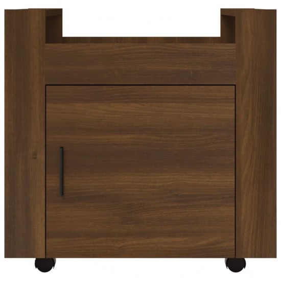 Rašomojo stalo lentyna, ruda ąžuolo, 60x45x60cm, mediena