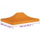 Proginės palapinės stogas, oranžinės spalvos, 4x3m, 270 g/m²