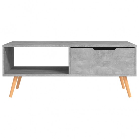 Kavos staliukas, betono pilkos spalvos, 100x49,5x43cm, MDP