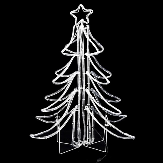 Kalėdinės dekoracijos LED Kalėdų eglutės, 3vnt., 87x87x93cm