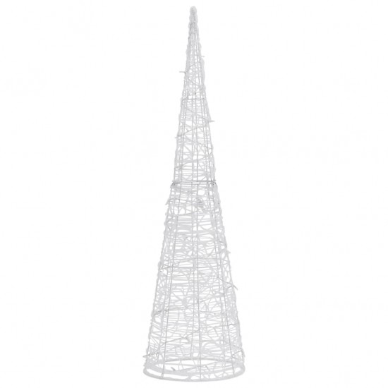 Akrilinė LED dekoracija piramidė, šalta balta, 120cm