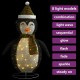 Kalėdinė dekoracija pingvinas, 60cm, prabangus audinys, LED