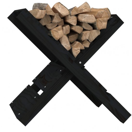 Malkų laikiklis, juodas, 47x39,5x48cm, pušies medienos masyvas
