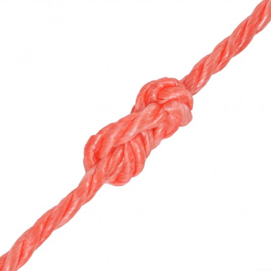 Susukta virvė, oranžinė, 250m, polipropilenas, 14mm