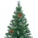 Dirbtinė Kalėdų eglutė su LED/žaisliukais/kankorėžiais, 210cm