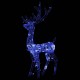 Kalėdinės dekoracijos elniai, 3vnt., 120cm, akrilas, mėlyni