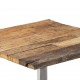 Kavos staliukas, perdirbtos medienos masyvas, 55x55x40cm