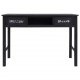 Konsolinis staliukas, juodos spalvos, 110x45x76cm, mediena