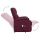 Atsistojantis masažinis krėslas, violetinės spalvos, audinys
