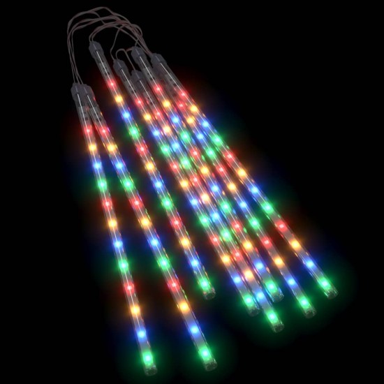 Girlianda meteorų lietus, 8vnt., 30cm, 192 spalvotos LED