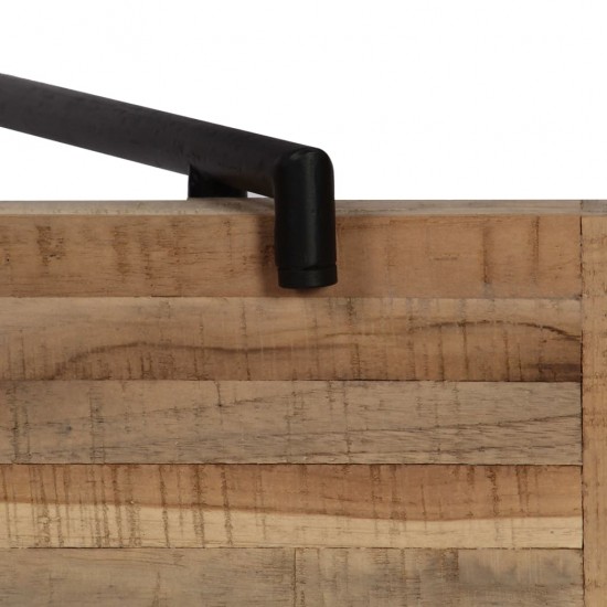 Konsolinis staliukas, 120x35x81cm, perdirbta tikmedžio mediena