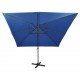 Gembinis skėtis su stulpu ir LED lemputėmis, mėlynas, 300cm